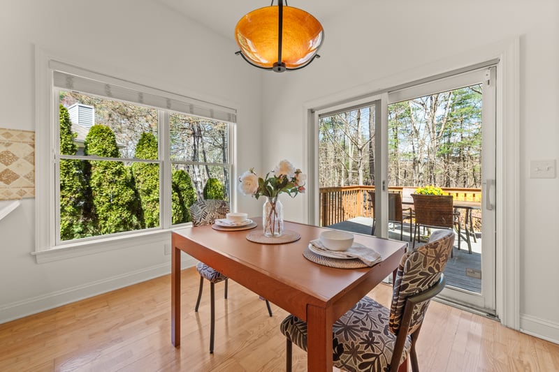 Bright and cheery breakfast nook