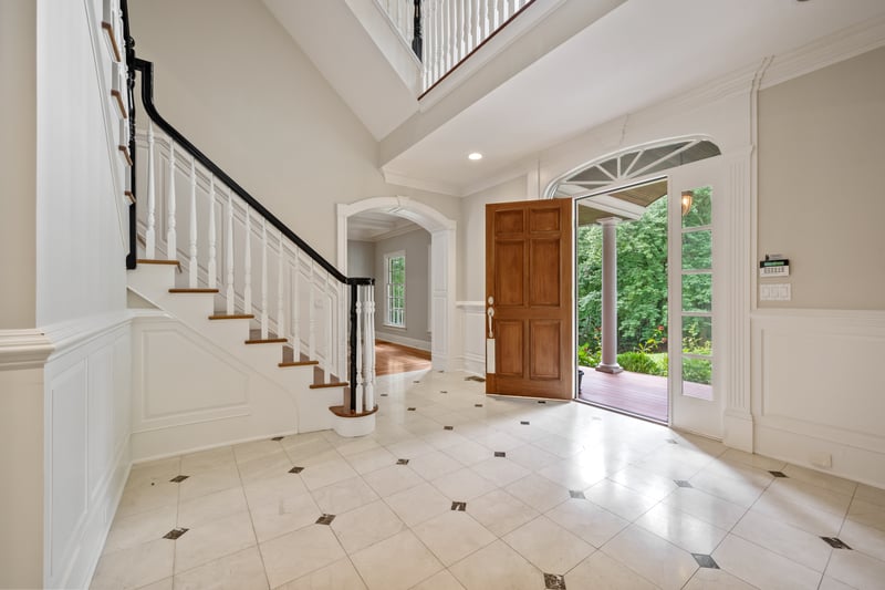 Foyer looking toward Living Room.