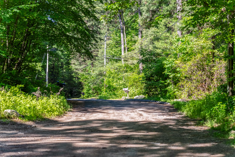 On a country road