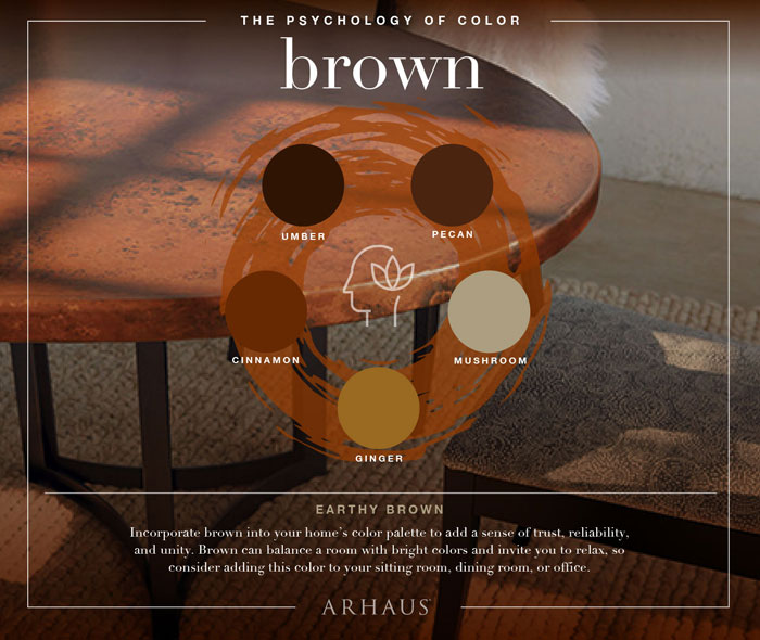 The Psychology of Color Brown